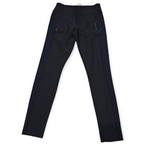 Athleta Two Toned Pants with Black Center and Navy Blue Side Panels